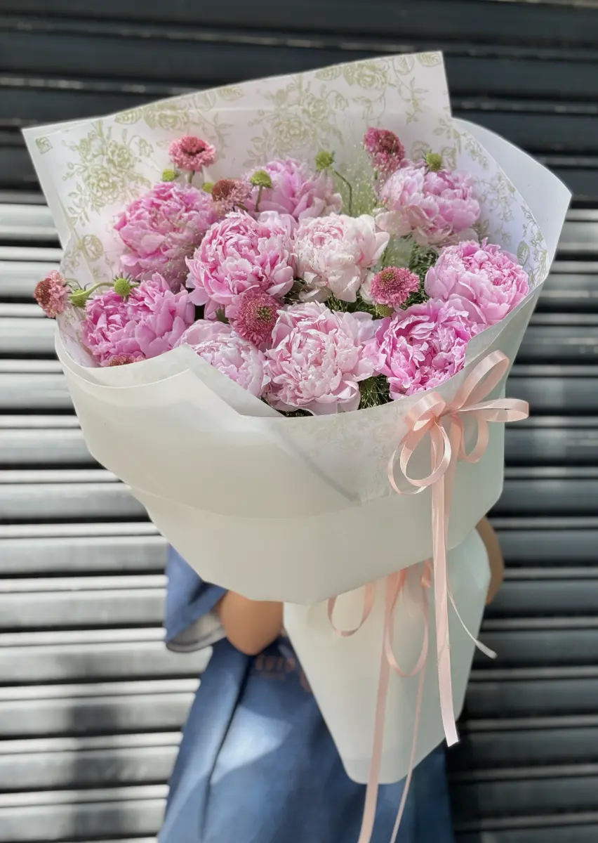 Bó hoa peony tiểu thư