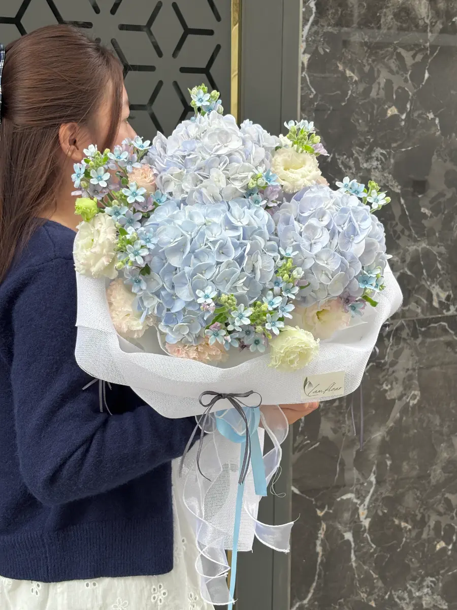 Bó hoa cẩm tú cầu