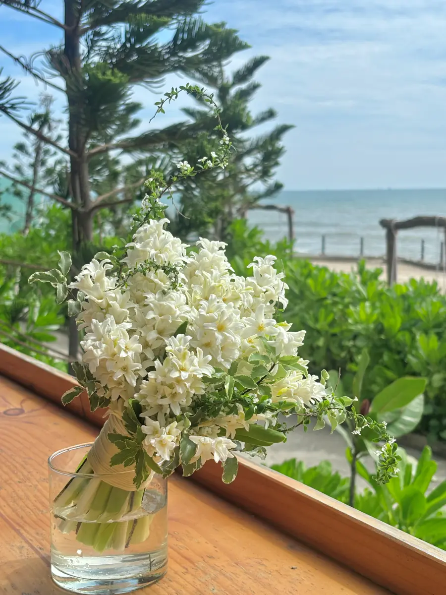 bó hoa cưới dạ lan hương trắng