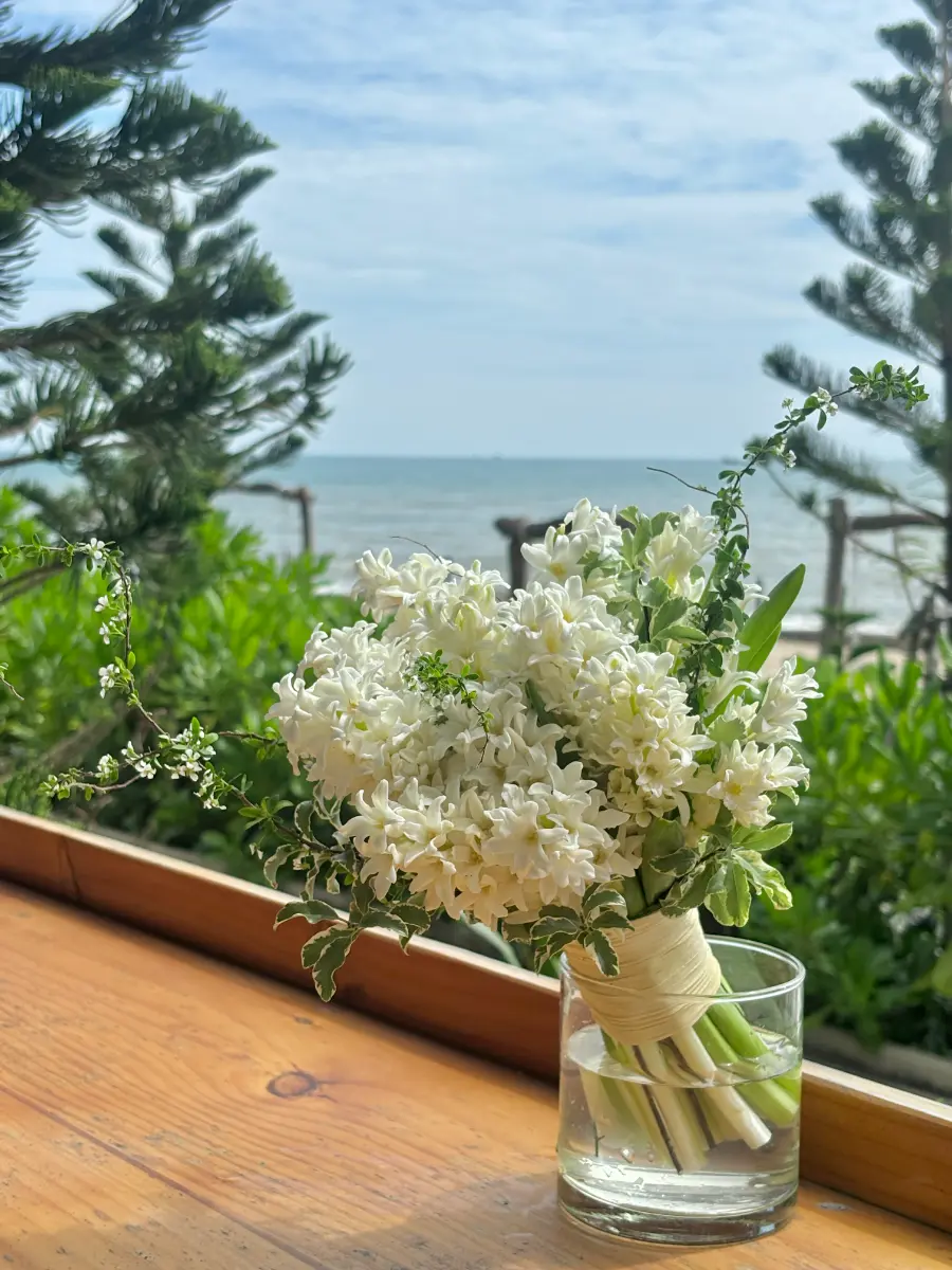 bó hoa cưới dạ lan hương trắng