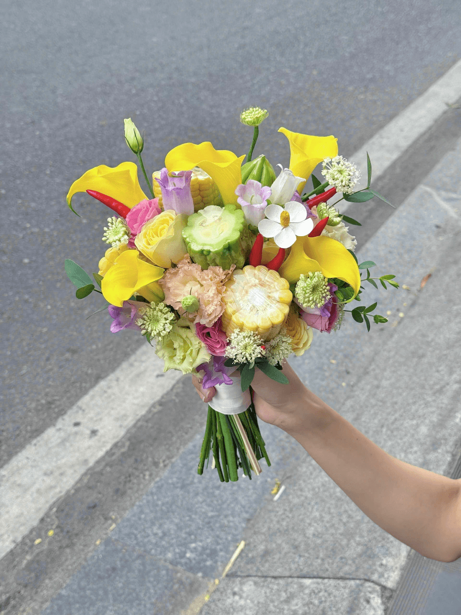 Bó hoa cưới Rau củ