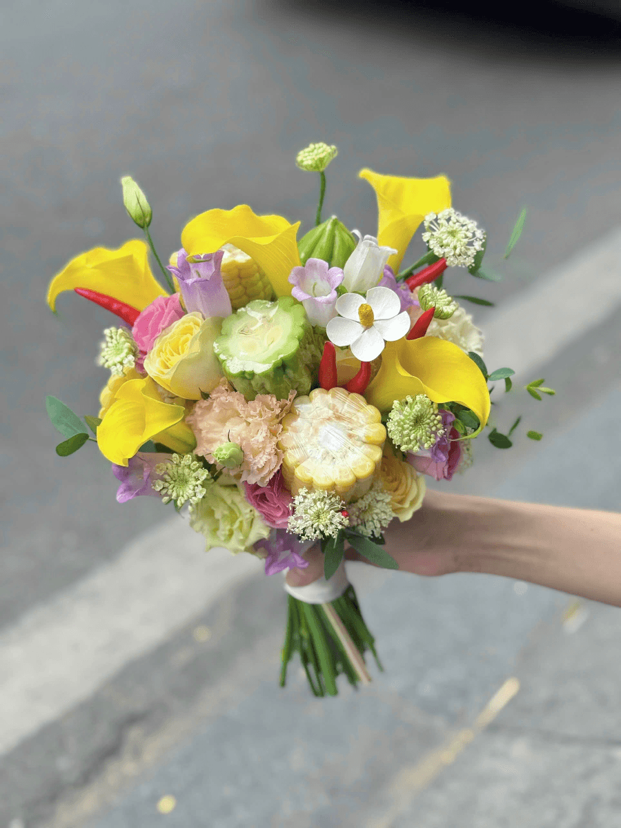 Bó hoa cưới Rau củ