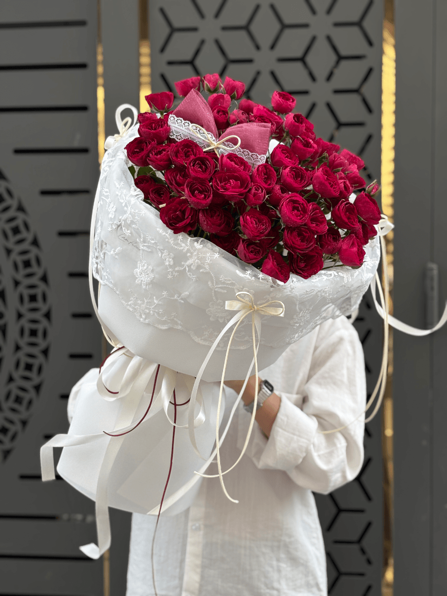 Bó hồng chùm red piano